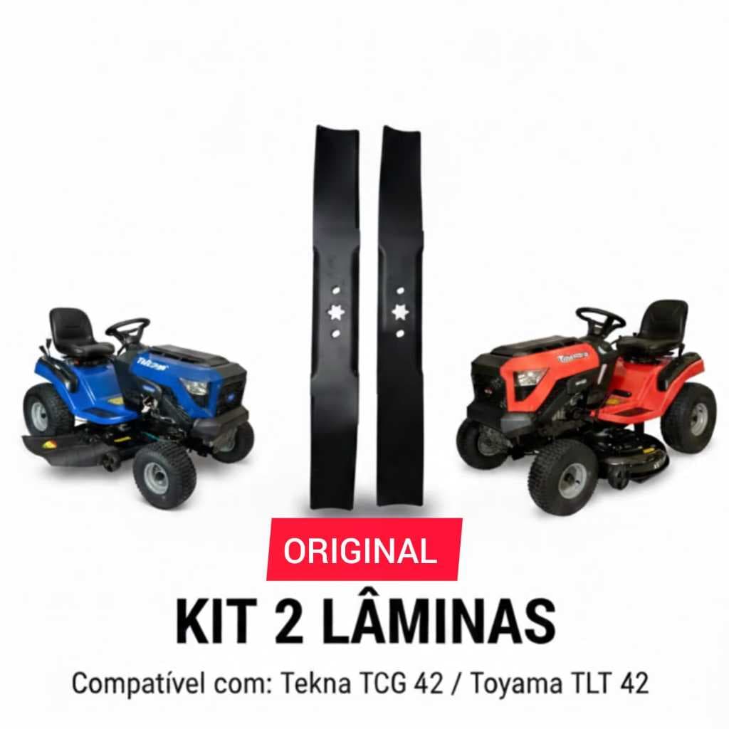 Kit 2 Lâmina Faca Trator Tekna TCG42 / Toyama TLT42