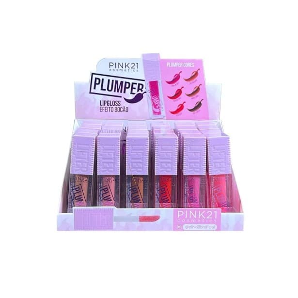 Lip Gloss Efeito bocão Pink 21