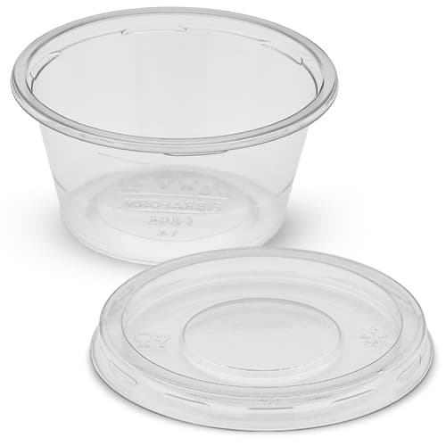 Pote de Molho 30ml com Tampa Hermética – Kit 50 Unidades Fibraform | Transparente, Reforçado