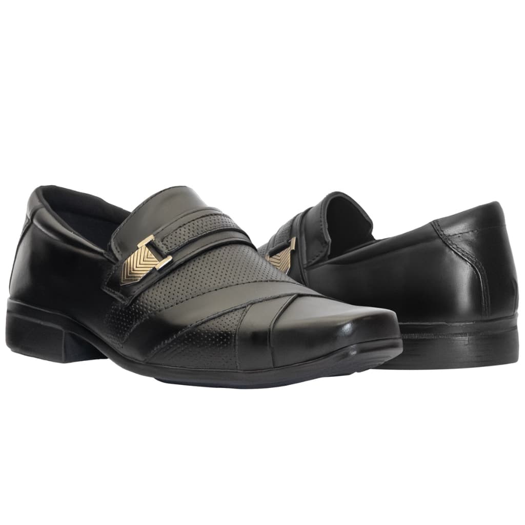 Sapato Social Masculino Fashion Elegante em Couro