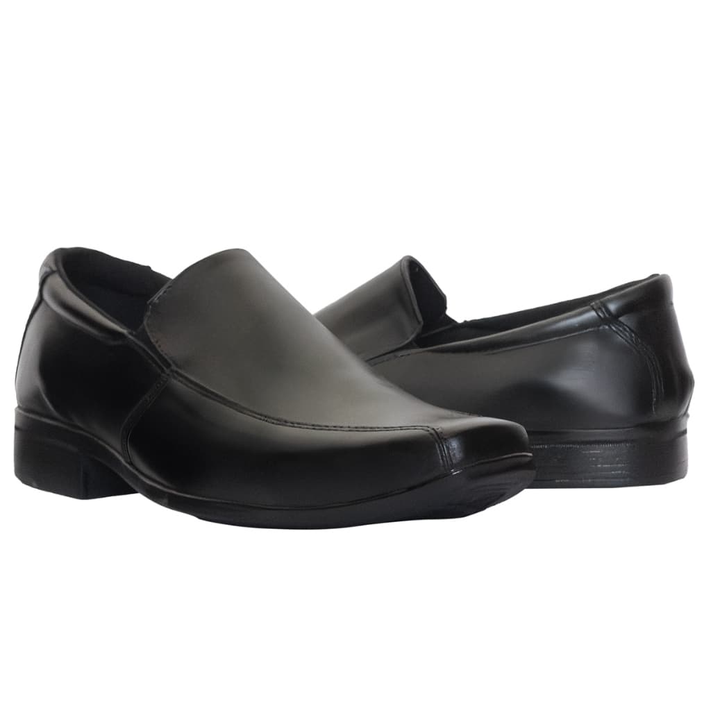Sapato Social Masculino Liso Elástico Comfort Couro Verdadeiro