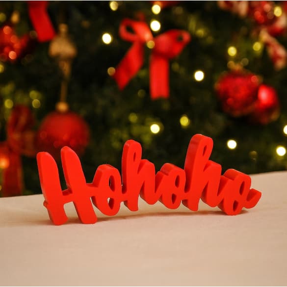 Natal Letreiro HoHoHo Decoração Natalina Enfeite Natal Presentes