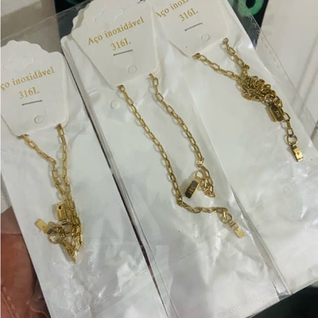 Mega Promoção Kit 12 Pulseiras Unissex Em Aço inoxidável Tijolinho Feicho  Gaveta Para Revender Presente Pacote Lacrado