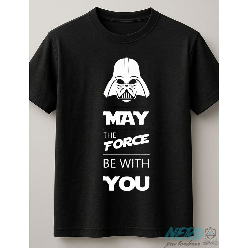 Camiseta Star Wars masculino/unissex preta lisa 100% Algodão | Nerd Pra Lembrar.