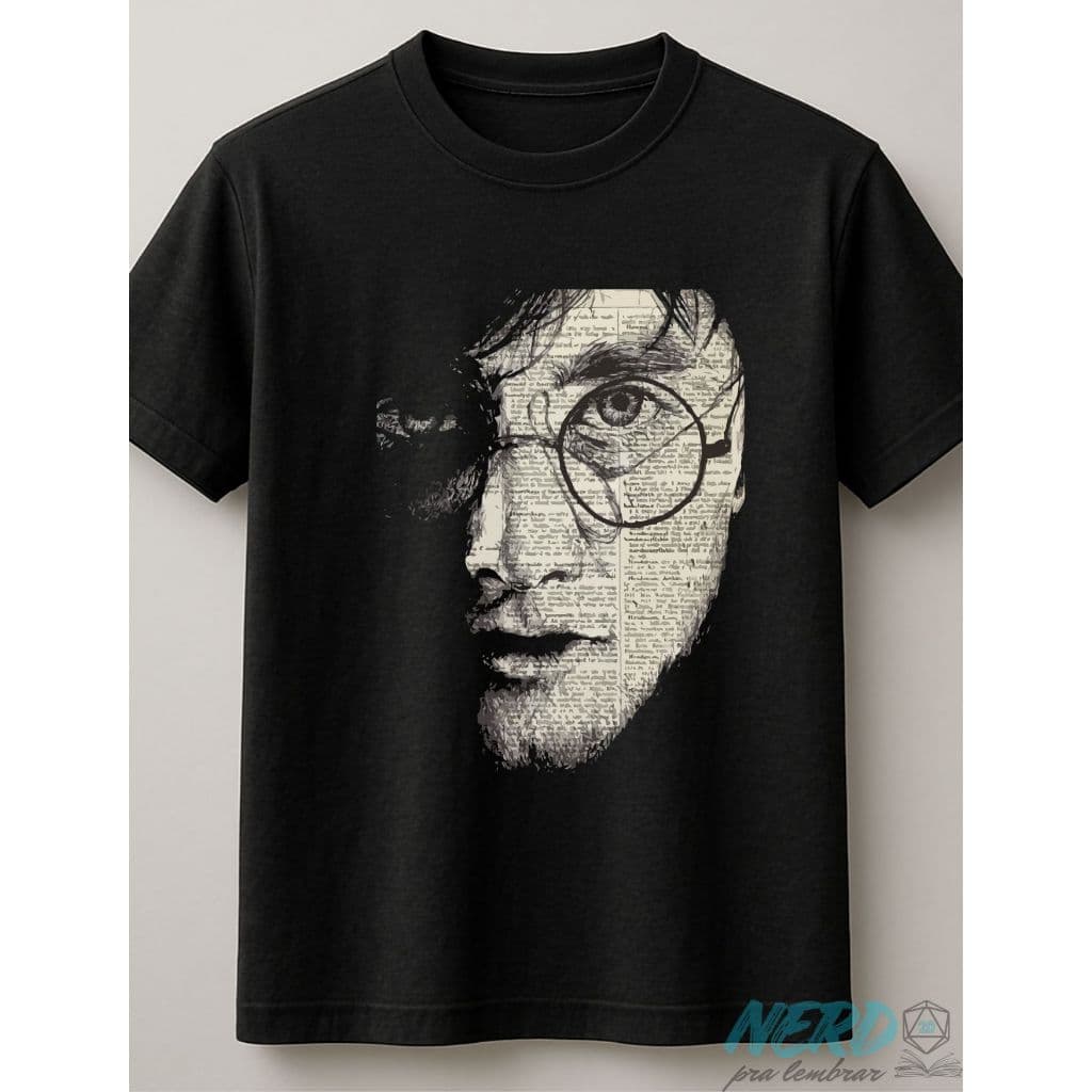 Camiseta Harry Potter masculino/unissex preta lisa 100% Algodão | Nerd Pra Lembrar.