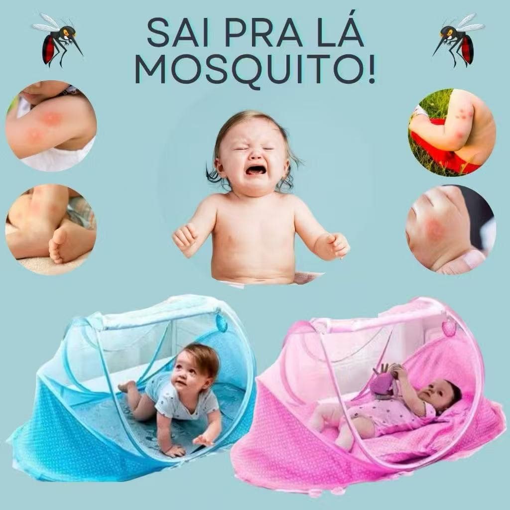 Berço Portátil Colchão Mosquiteiro Bercinho Pronta Entrega
