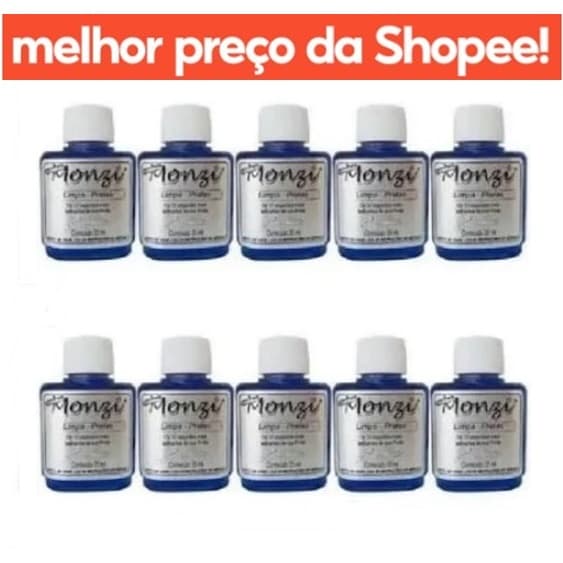 1, 3 ou 5 Limpa Pratas Monzi Original 35ml - MELHOR PREÇO Top