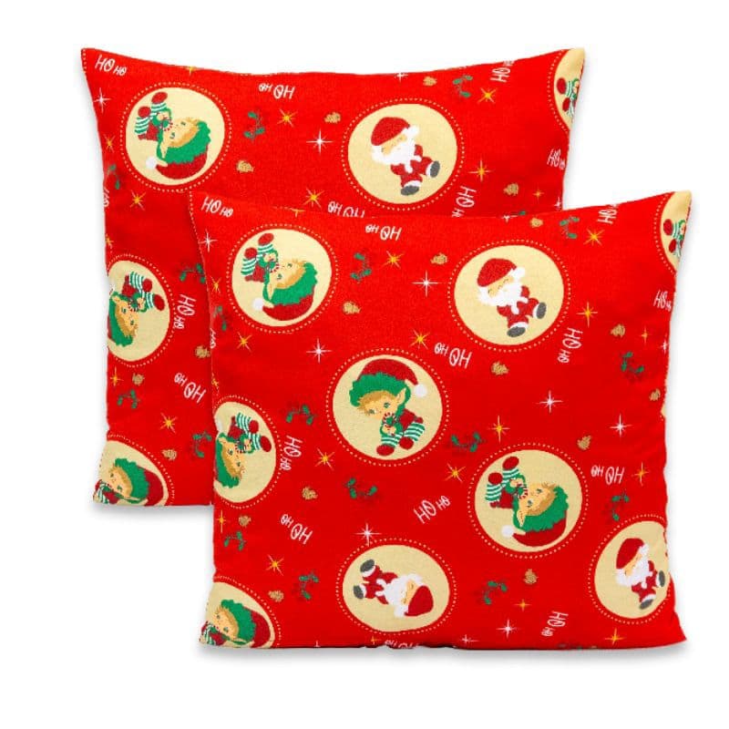 Kit 2 Capas de Almofada Oxford Natal - Decore seu lar com encanto natalino