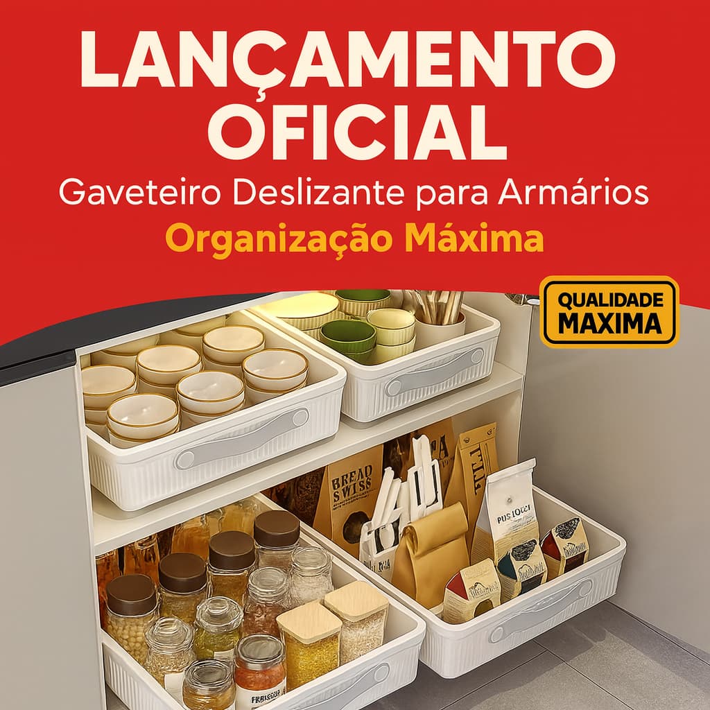 Gaveteiro Organizador de armario Cozinha Multifuncional Fácil Instalar