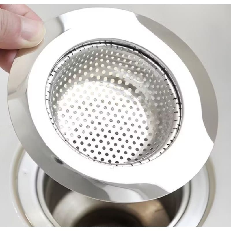 Ralo de Pia Inox 7cm e 9cm – Borda Inoxidável, Anti-Entupimento, Cozinha, Pia, Filtro Inox Premium