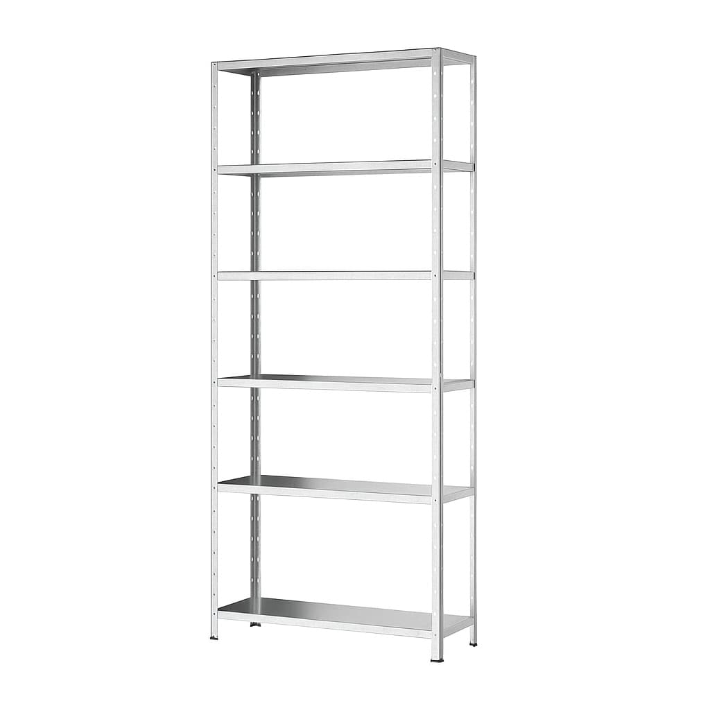 Prateleira Estante De Aço Galvanizado 198x90 Com 6 Divisória