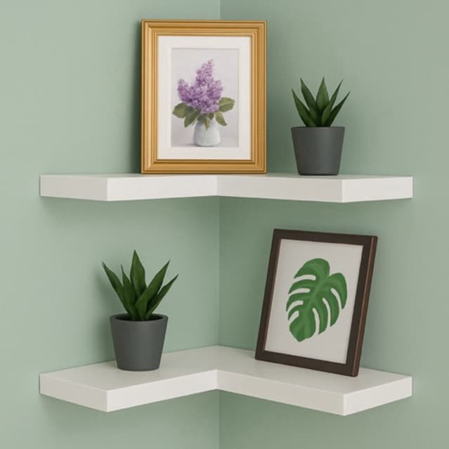 Prateleira  de canto L 30cm MDF