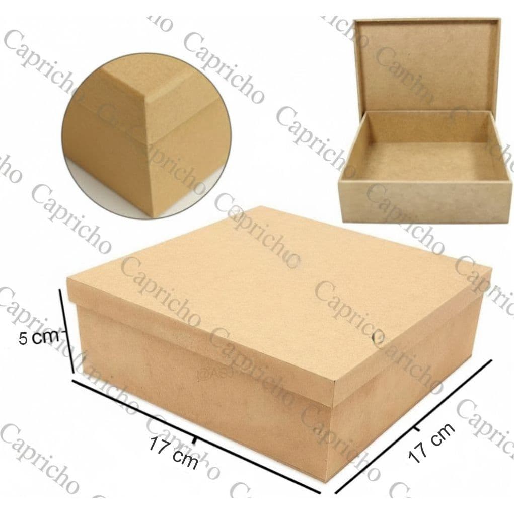 10 Caixa, 17X17X5 CM Caixinha, Organizadora, Casamento, Padrinhos, Lembrancinha, Madeira MDF