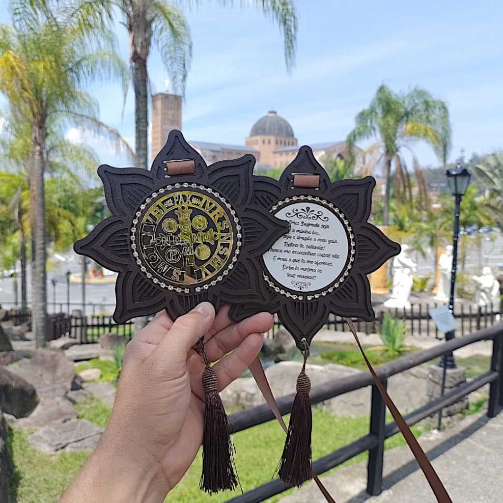 Escapulário De Porta São Bento Luxo Mdf
