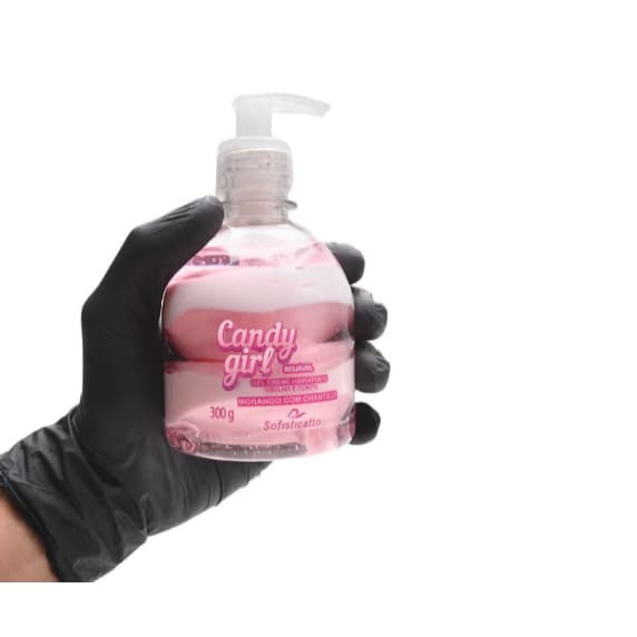Creme Aromático Hidratante Candy Girl Gel Corporal Virilha 300G Sofisticatto Morango Com Chantilly