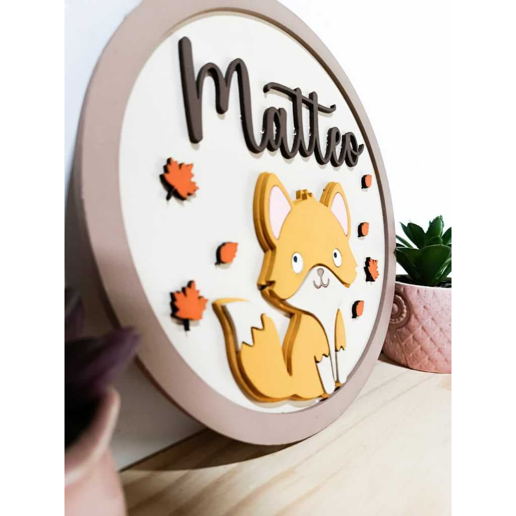 Porta Maternidade Raposa Encantadora e Personalizada
