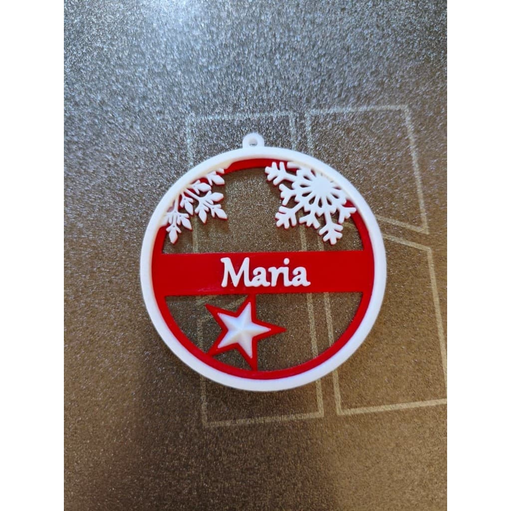 Bola de Natal Personalizada com Nome