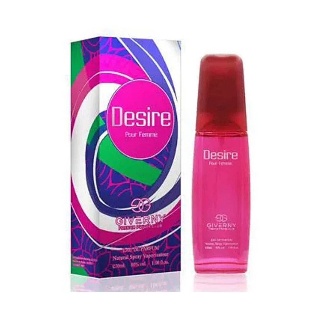 Perfume Indiano Feminino Giverny Desire Pour Femme Eau De Parfum Bolsa 30ml Lacrado- Envio Imediato