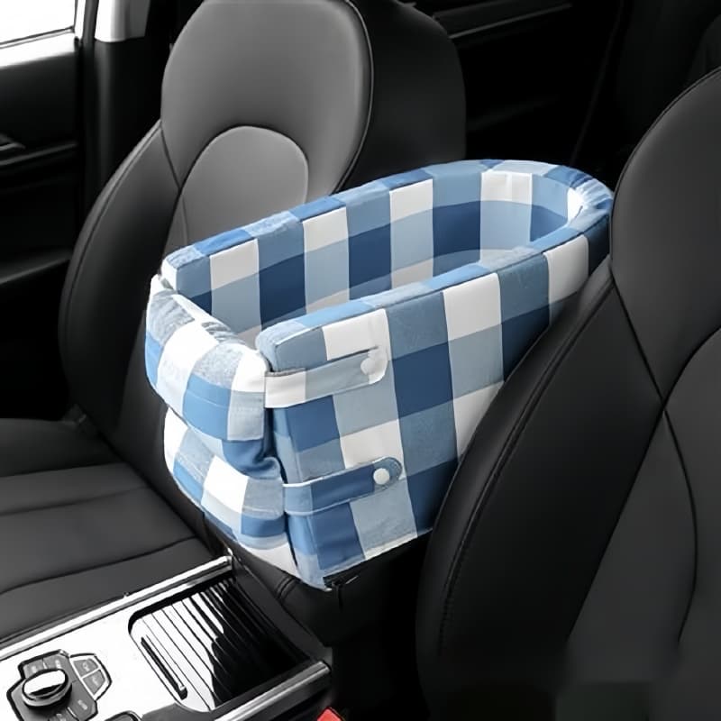 Cadeira de Carro para Pet | Assento Elevado para Cães e Gatos | Cesta de Viagem Antiderrapante