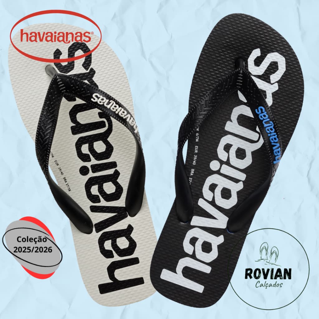 Chinelo Sandália Havaianas Top LogoMania 2 (Original).