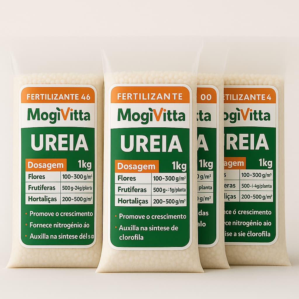 Ureia - Adubo Fertilizante para Plantas de Uso Geral - Frutas Gramados Jardim Flores - 3 Kg