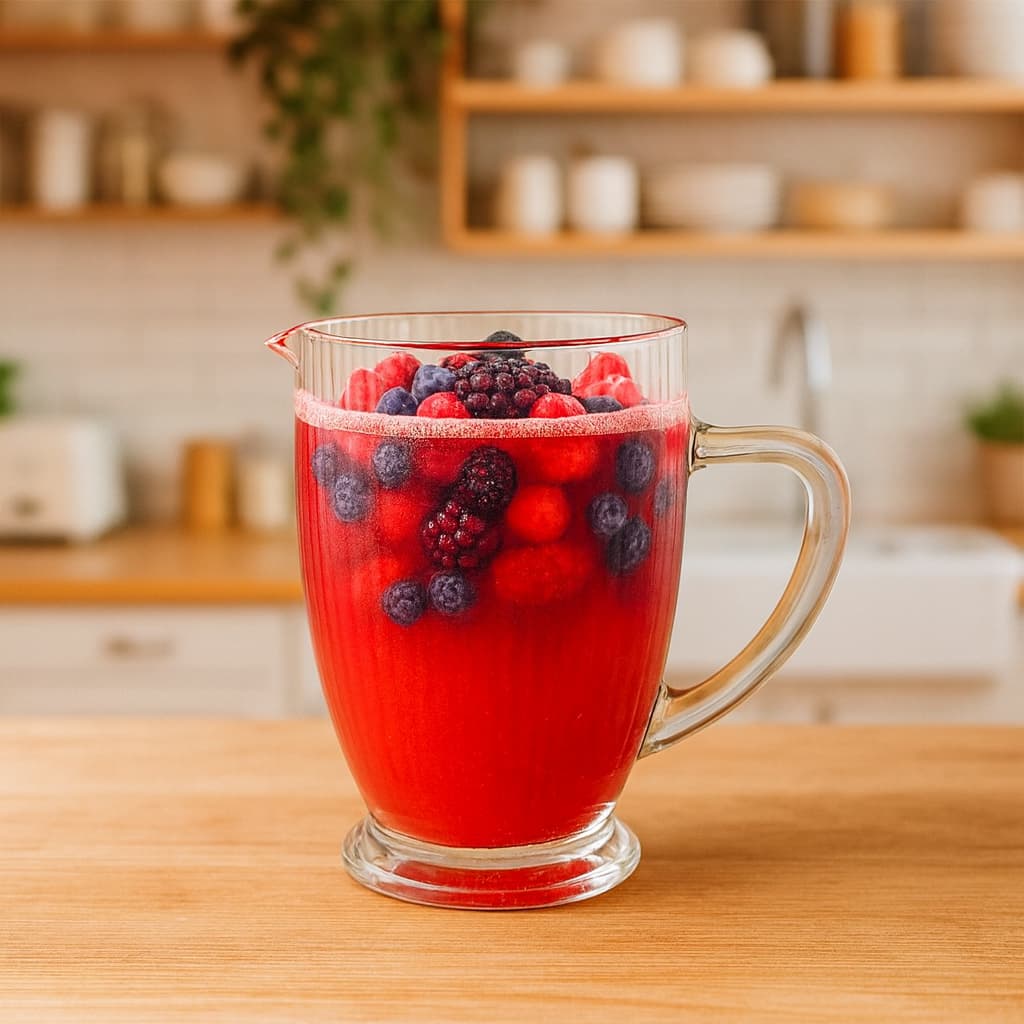 Jarra Vidro Canelada 1.0 Litro Resistente Versalhes Com Alça Suco Água Bebidas Refrescos