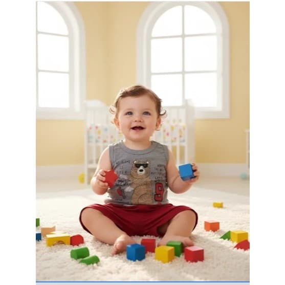 Conjunto Infantil Menino Verão Regata e Shorts