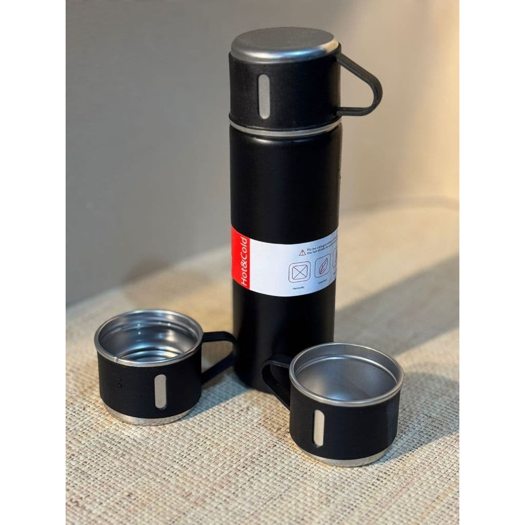 Garrafa Térmica Inox Café 3 Xícaras 500ml – Kit Presente para Café, Chá e Bebidas Quentes ou Frias