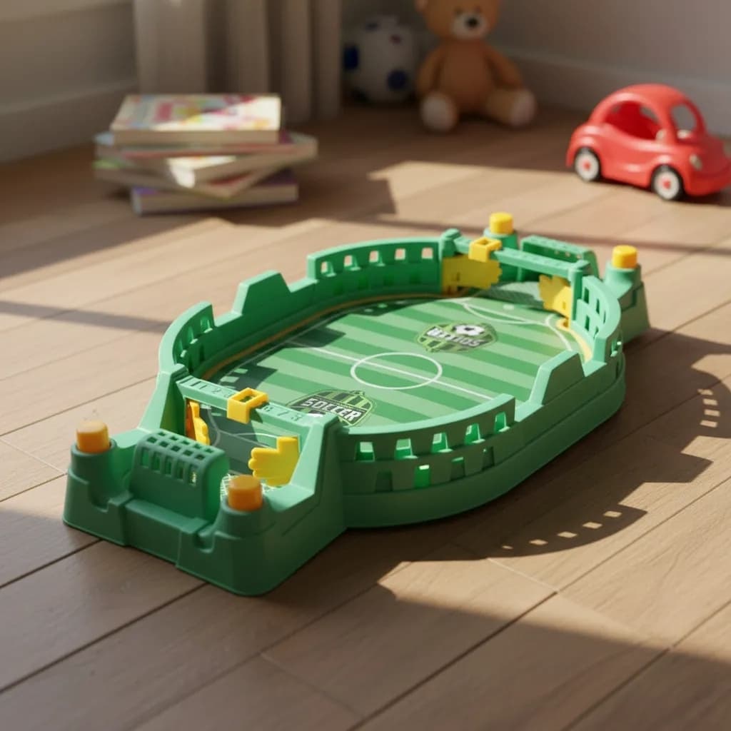 Mini Jogo Futebol De Mesa Arena Campeonato Futebolístico Portátil Diversão Competitiva