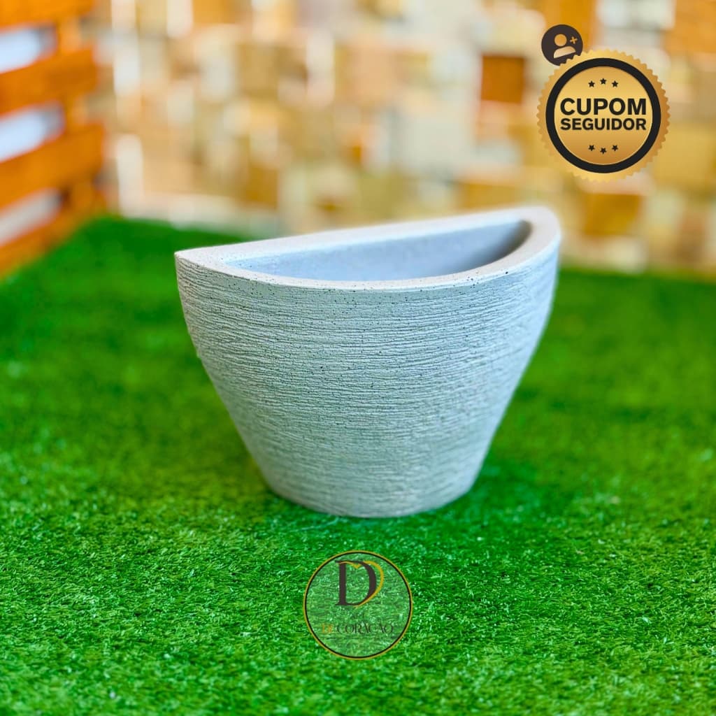 Vaso para Plantas De Parede Grafiato PP Ideal para Jardim Vertical