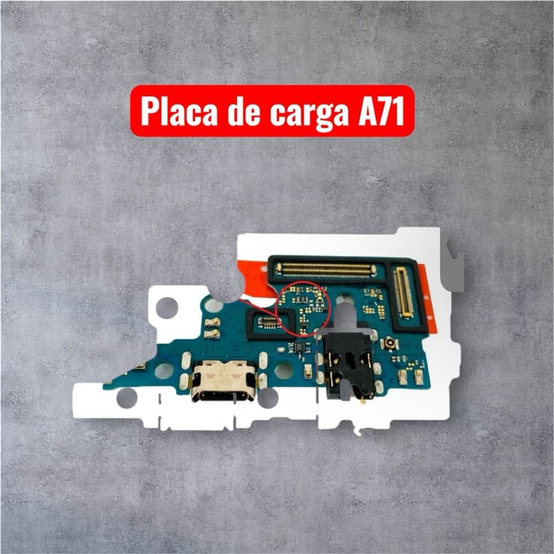 Placa Conector Carga Galaxy A71 A715 Original turbo