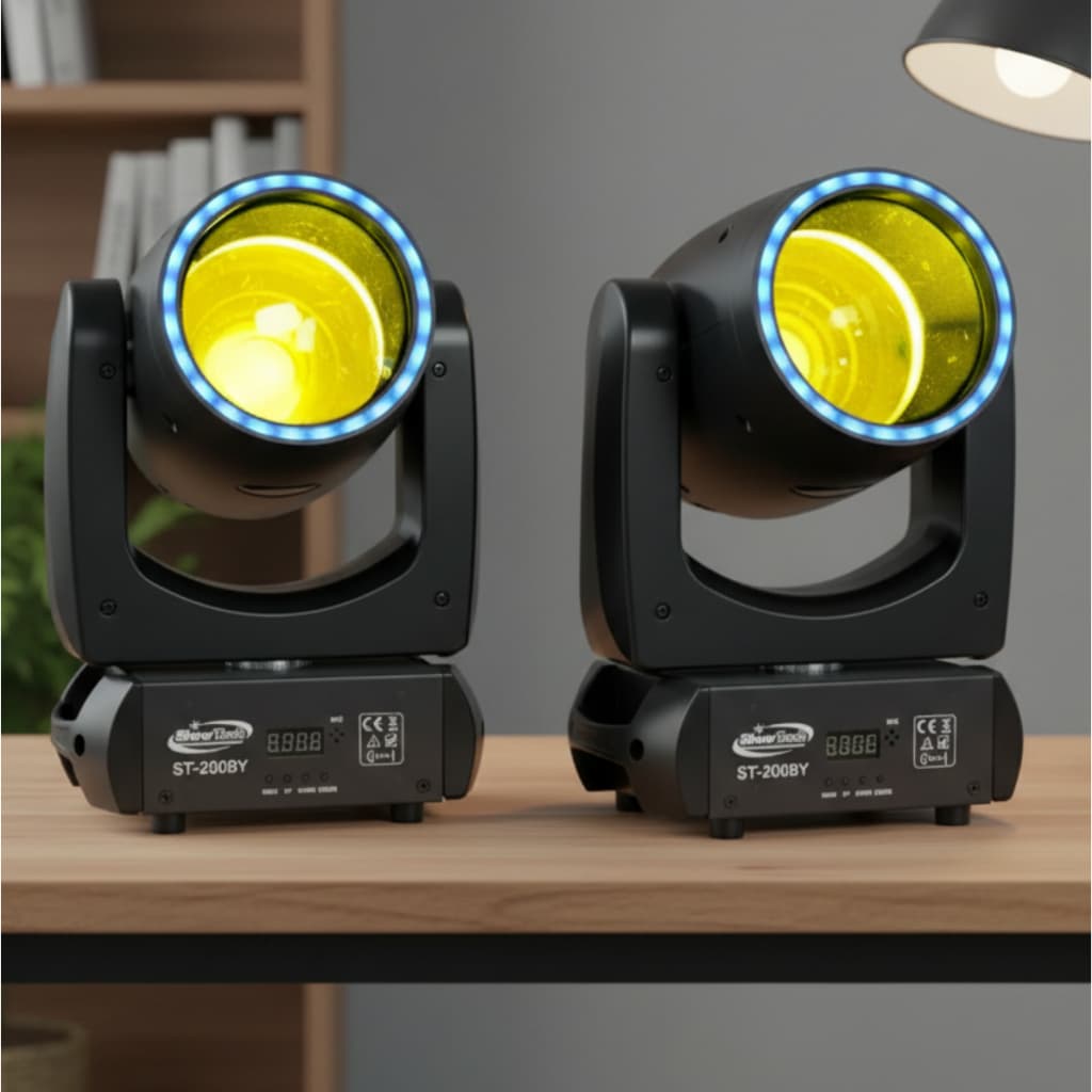 Kit 2 Moving Head Beam ST-200BY 200w Prisma Borda Led Dmx