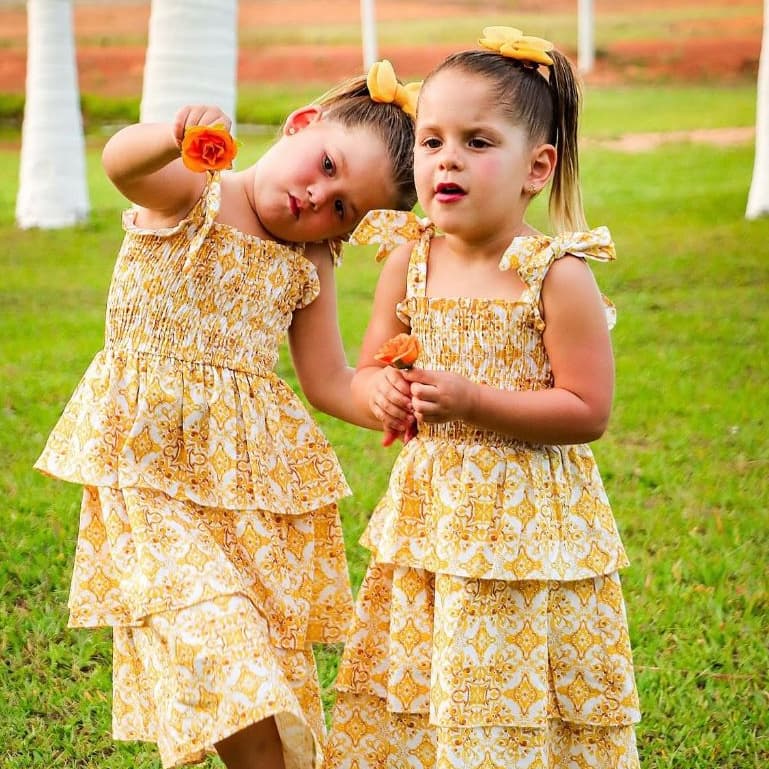 Vestido Infantil Três Marias Inspiração Marias