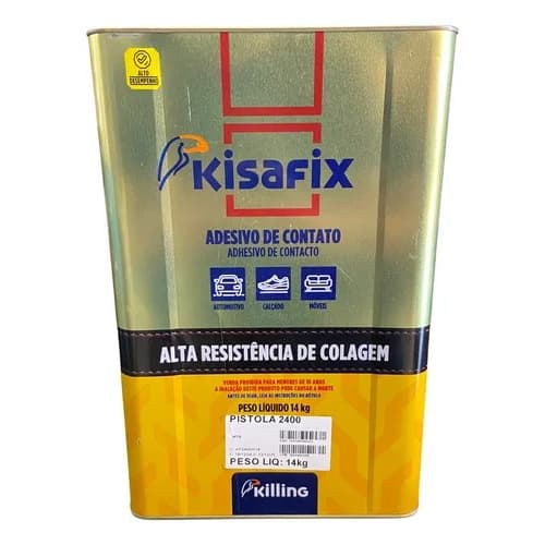 COLA DE CONTATO DE ALTA TEMPERATURA PARA APLICAÇÃO DE PISTOLA 2400 18LT KISAFIX