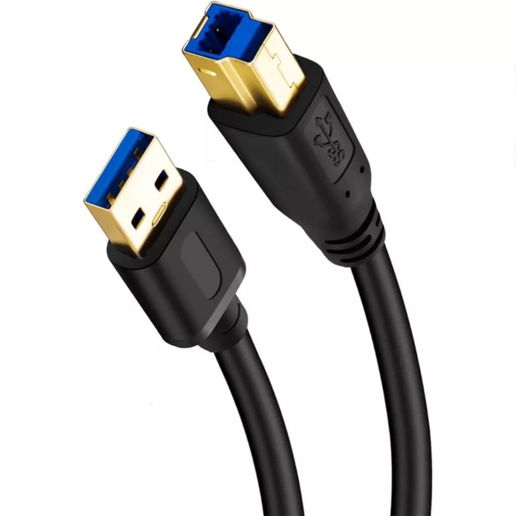 Cabo USB Dell para Impressora A/B HP Epson Universal 1.8 Metros Novo