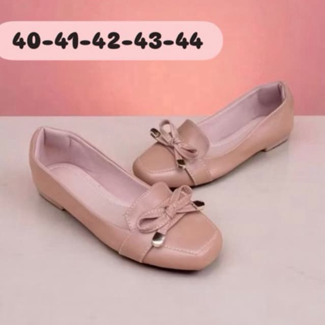 Mocassim Feminino 40 41 42 43 44 Tamanho Especial Laço Delicado Caramelo Sapatilha Feminina Sapato