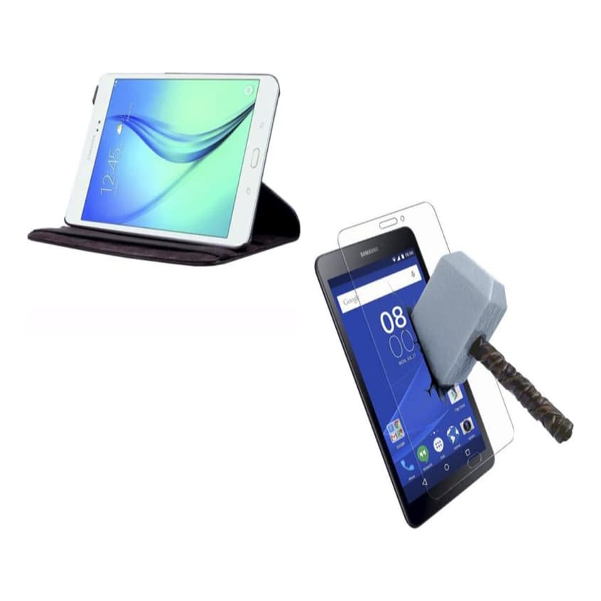 Capa Giratória 360 + Película Vidro para Tablet Galaxy Tab A de 8 Polegadas Modelos P350 P355 T350