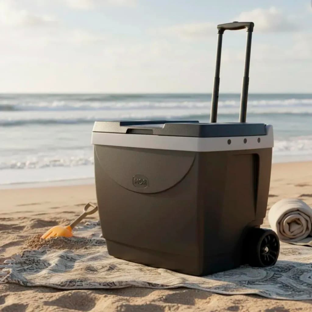 Caixa Térmica 42l Cores Com Rodinha Cooler Bebidas Mor