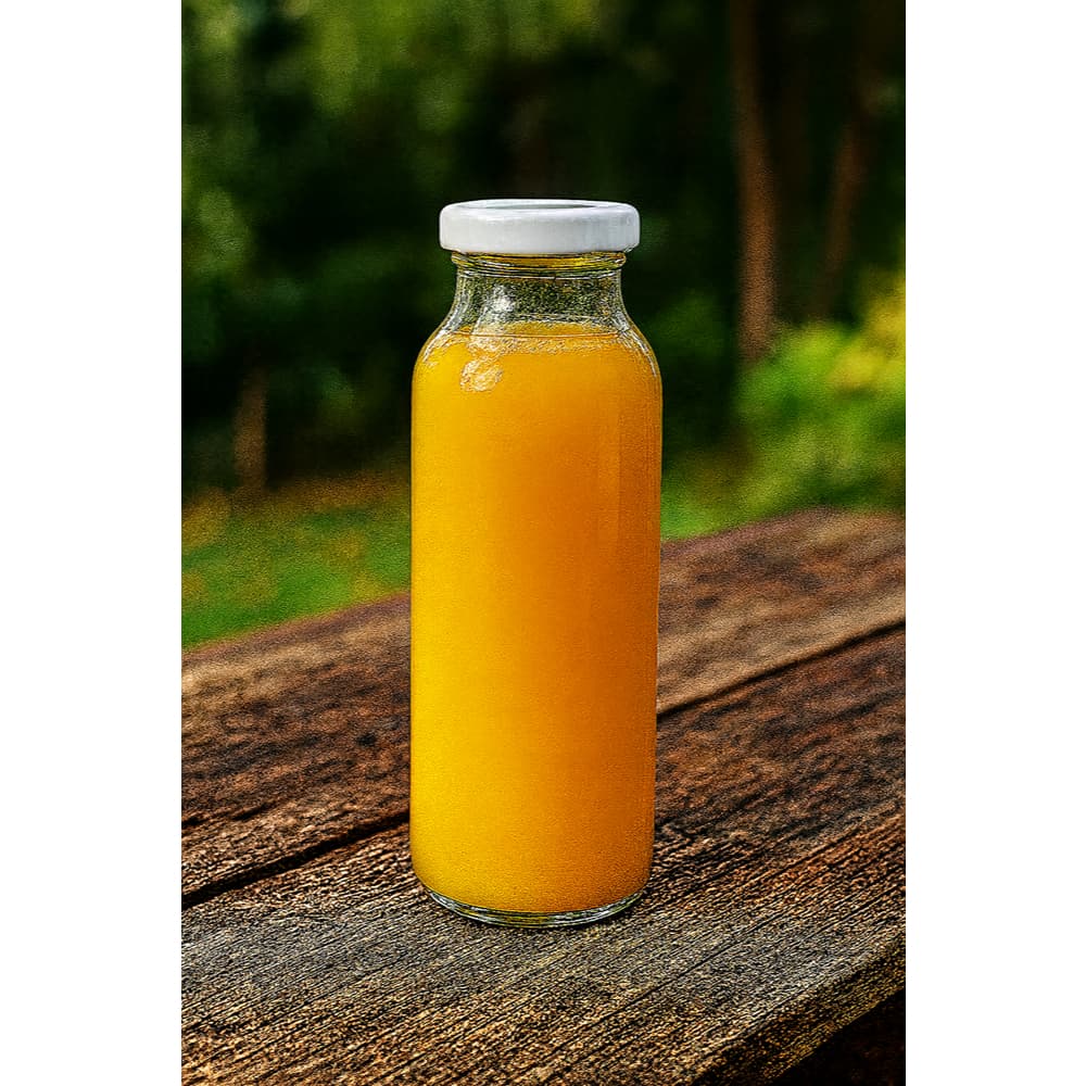 Kit com 3 Garrafa Vidro 300ml Chá Suco Água tampa metálica 300 ml