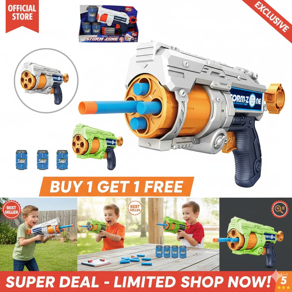 Pistola Lanca Dardos Infantil Kit 12 Pecas Jogos Diversao Presente Crianca