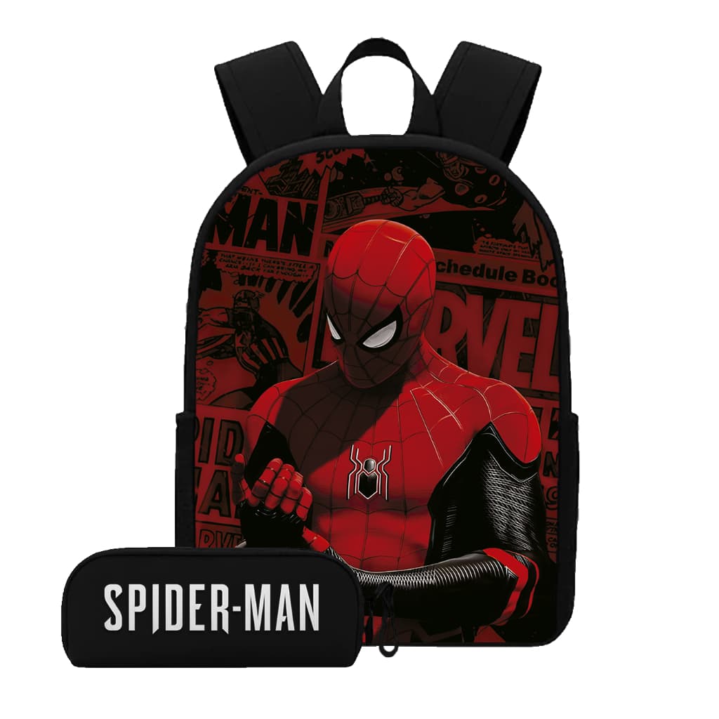 Kit Mochila + Estojo Estampas Infantis 11 Modelos Personagens Confortável e Resistente