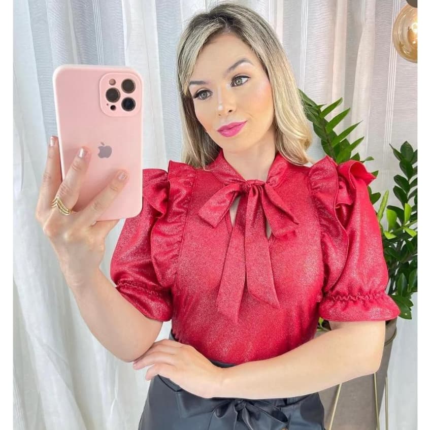 blusa duna  com brilho feminina