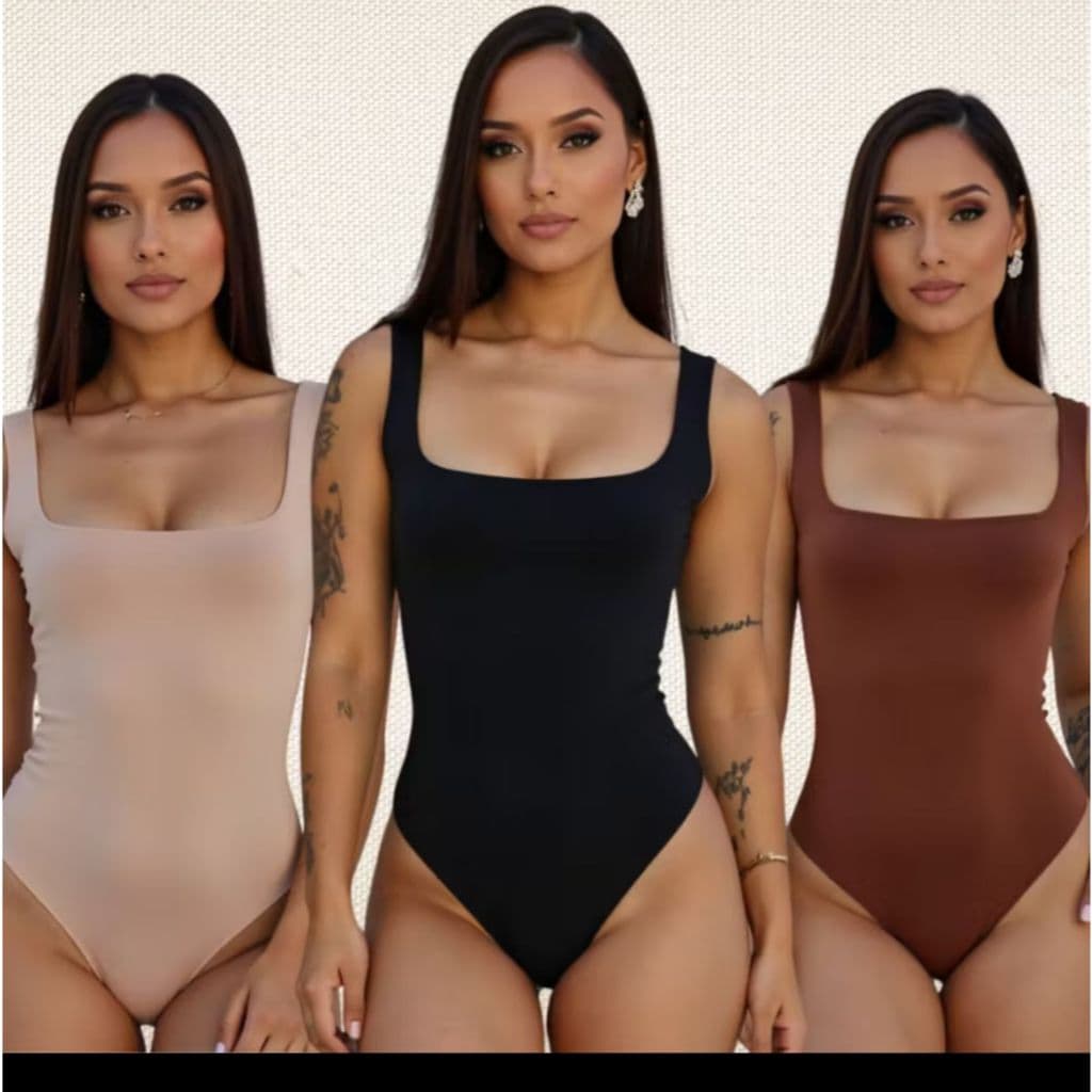 Bory Collant Feminino Regata Blusa Decote Quadrado Regata Com Forro Estilo Bloguerinha