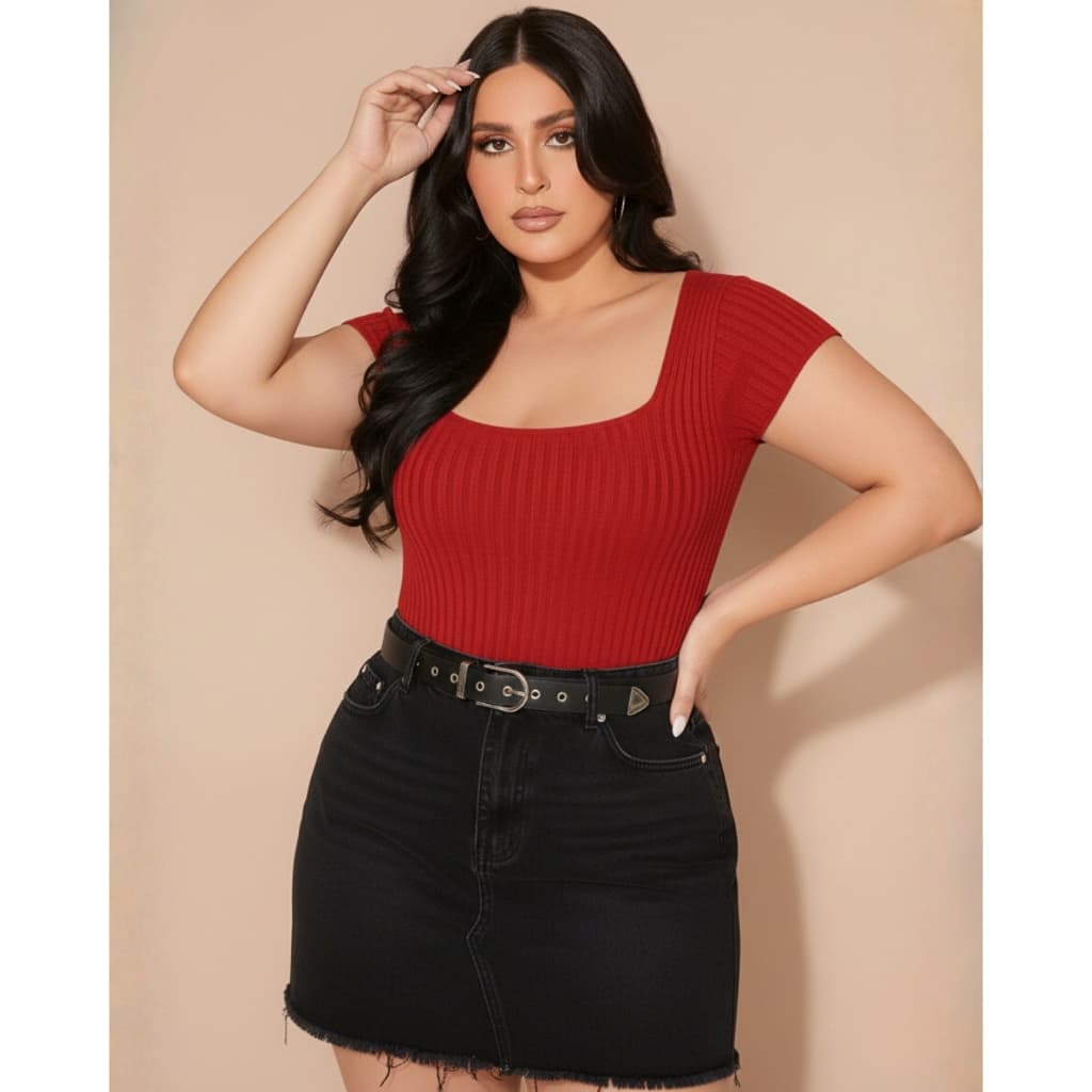 Body Feminino Tricot MODAL Bory Feminino Bori Feminino Manga Borboleta
