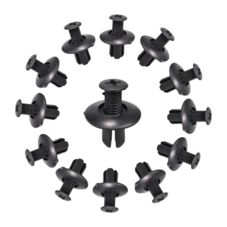 Kit 10 a 50 Presilhas Plásticas Tipo Parafuso para Automóveis - Rebites