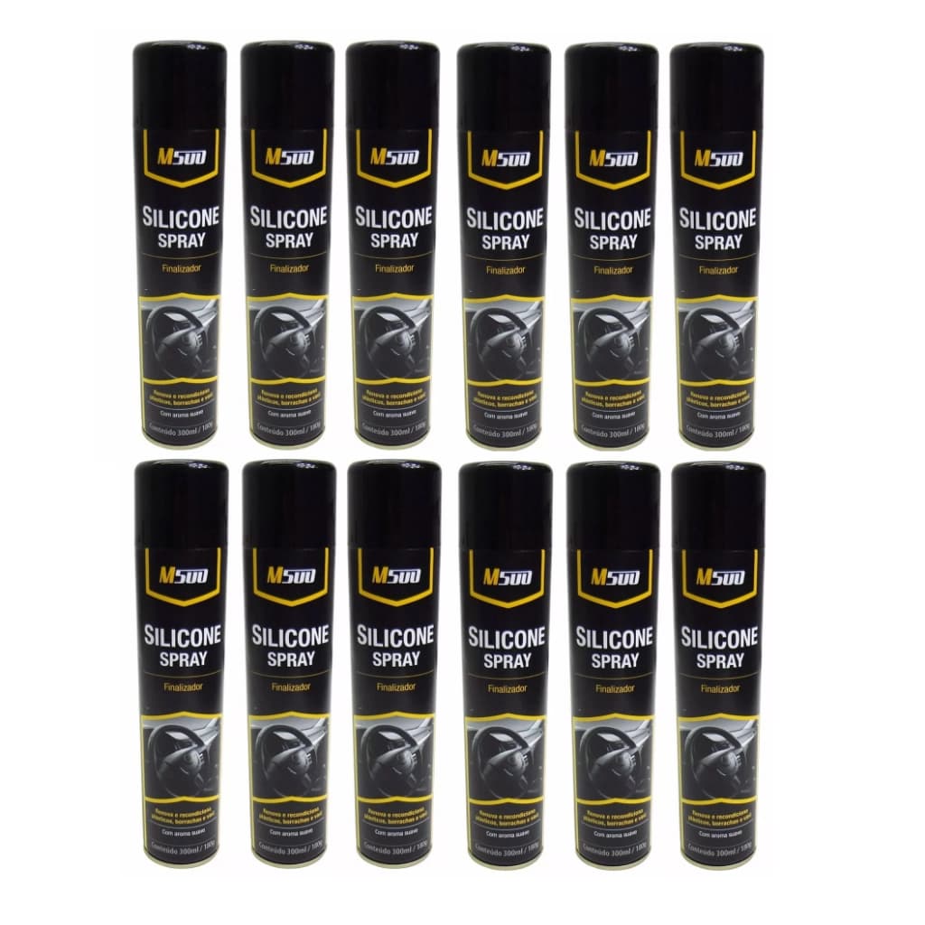 Silicone Spray Finalizador Couro Borracha Plástico Painel Carros Parachoques Pneu
