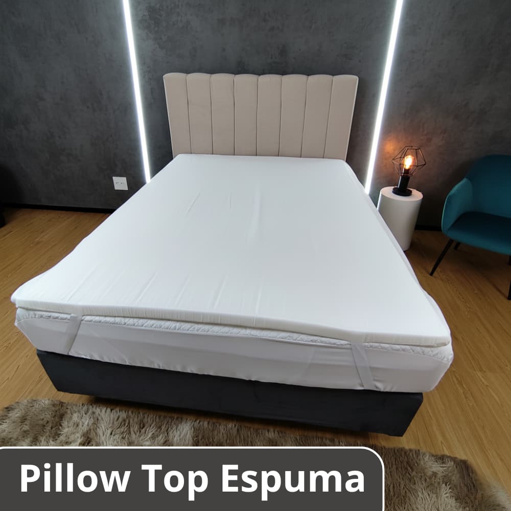 Pillow Top de Espuma D18 4cm Real de altura Protetor Extra Macio