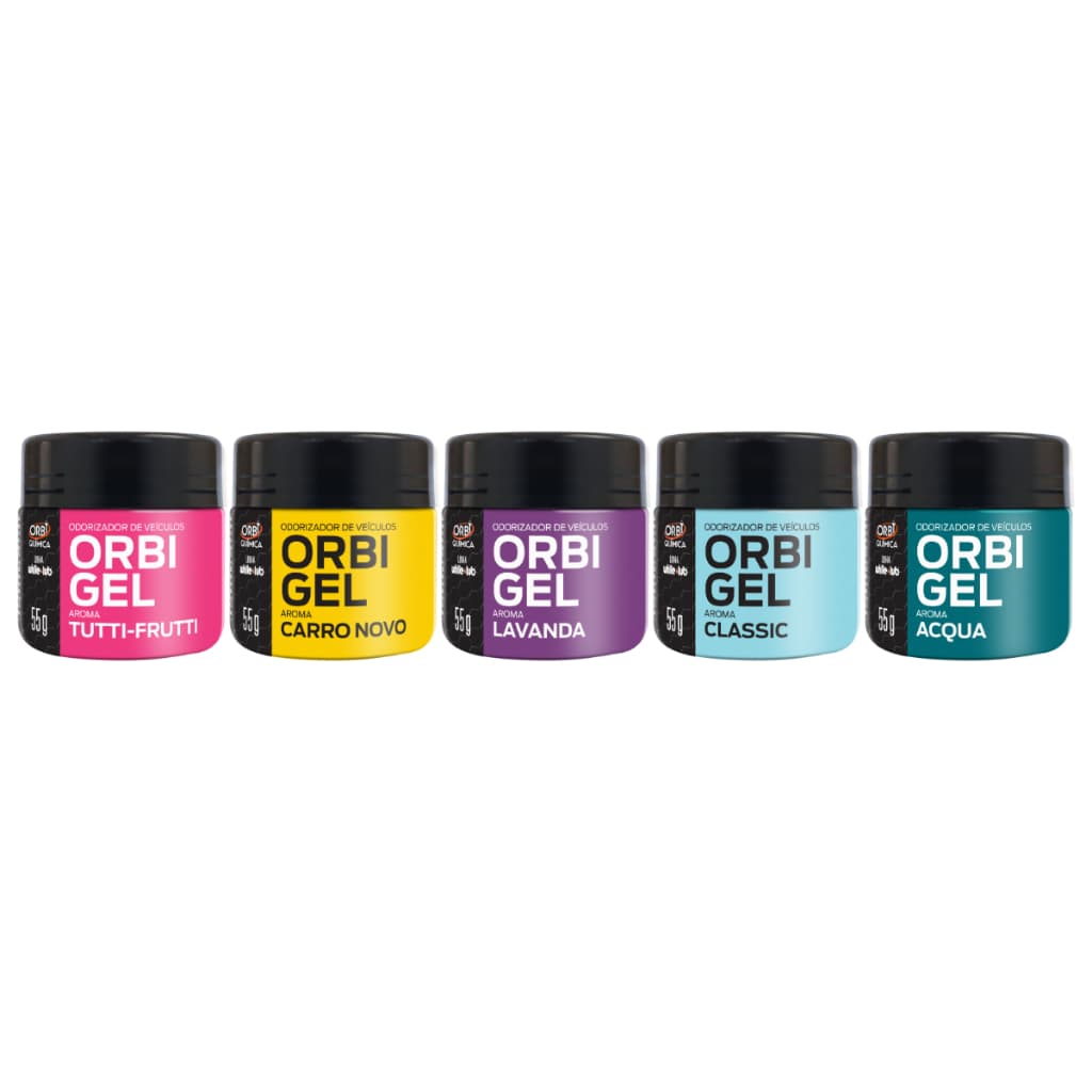 Cheirinho Carro Odorizador Aromatizante Gel 55g Orbi 1 UNIDADE