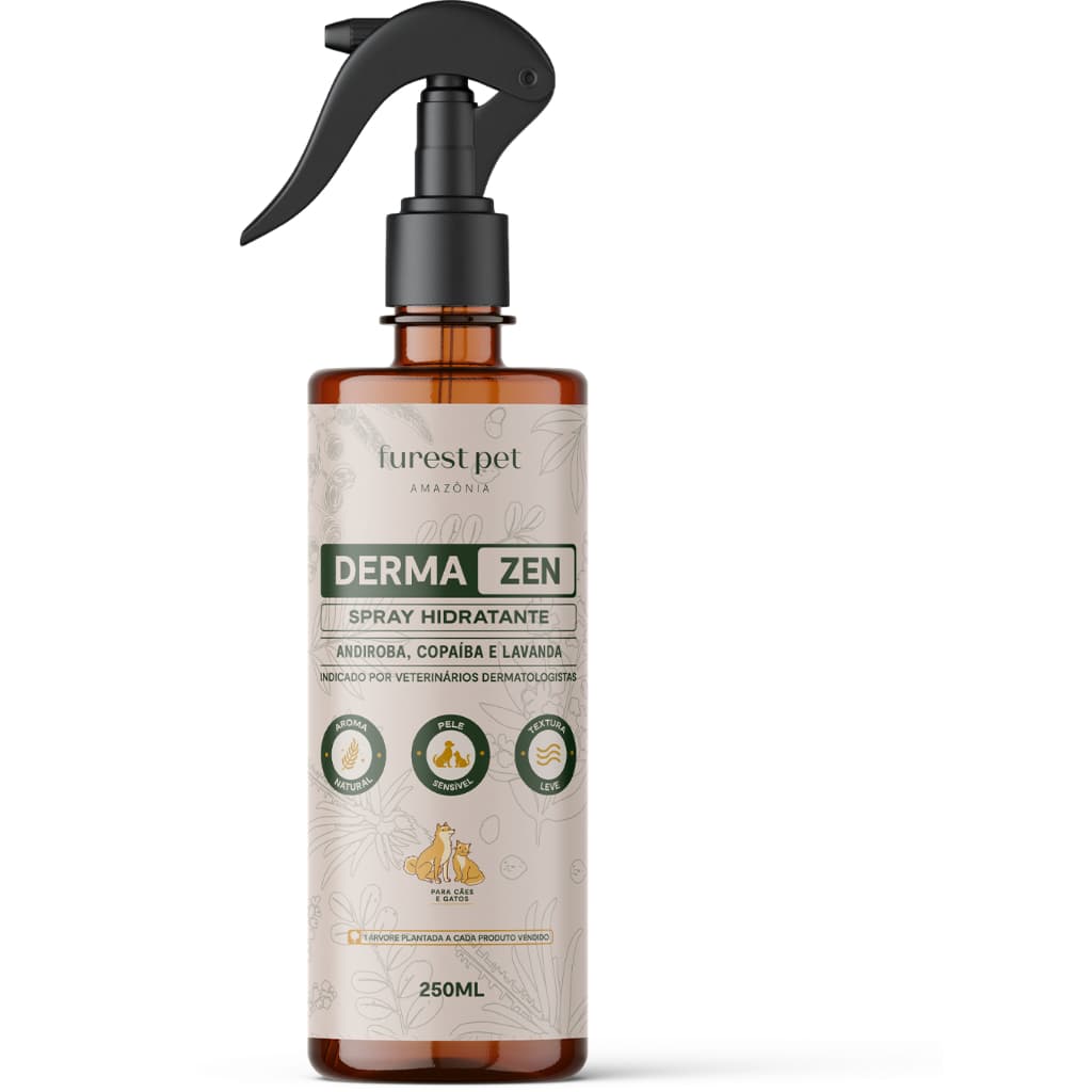 Spray Hidratante Pet 250ml Para Gatos Pele Ressecada