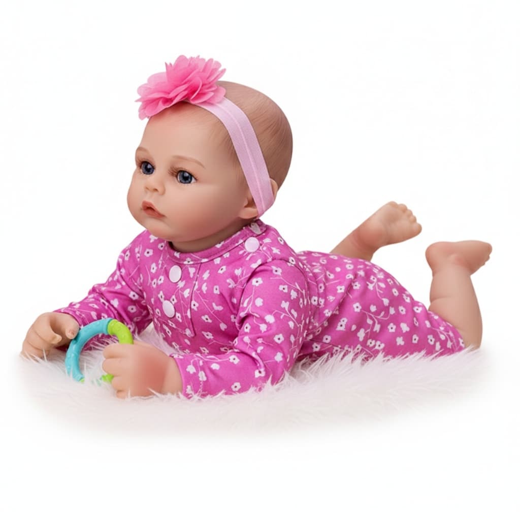 Boneca Reborn Menina Realista Silicone Roupinhas Acessórios